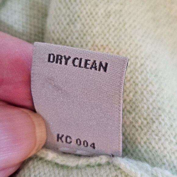 Kinross Cashmere Short Sleeve Turtleneck Sweater Sz Medium Mint Green - Picture 6 of 9